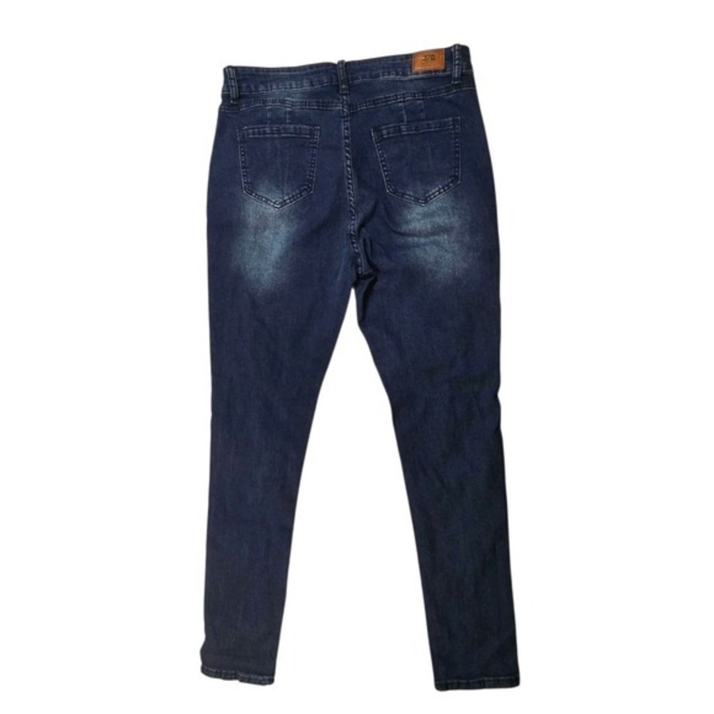 AQ Jeans Denim Collection Women High Rise Distressed Skinny Jean Dark Wash 32x29 - Picture 6 of 7